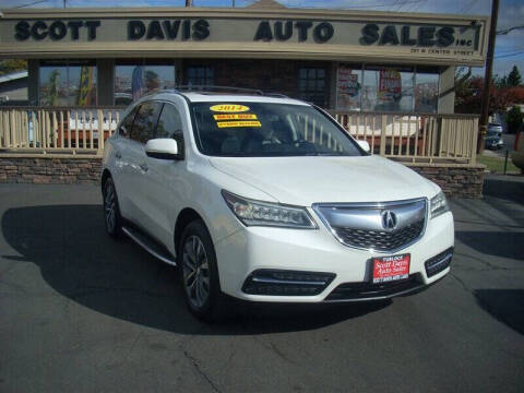 2014 Acura MDX for sale at Scott Davis Auto Sales in Turlock CA