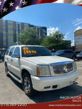 2005 Cadillac Escalade for sale at Macks Motor Sales in Chicago IL