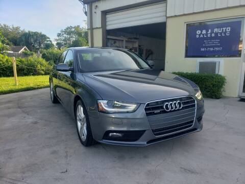 2014 Audi A4 for sale at O & J Auto Sales in Royal Palm Beach FL
