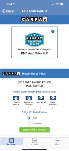 2015 Ford Taurus for sale at KMC Auto Sales in Jacksonville FL