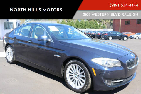 2012 BMW 5 Series for sale at NORTH HILLS MOTORS in Raleigh NC