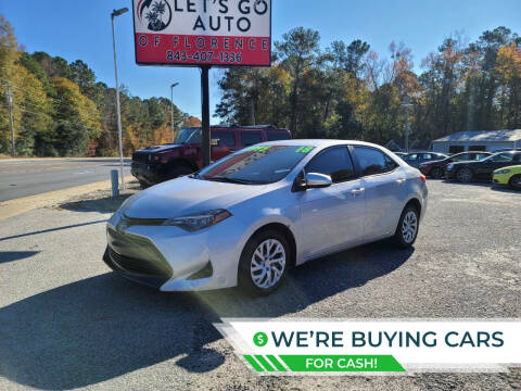 2018 Toyota Corolla for sale at Let's Go Auto in Florence SC