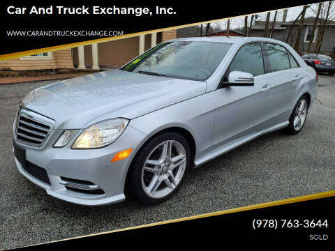 2013 Mercedes-Benz E-Class for sale at Car and Truck Exchange, Inc. in Rowley MA