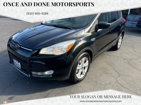 2014 Ford Escape for sale at Once and Done Motorsports in Chico CA