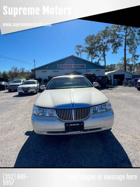 2000 Lincoln Town Car for sale at Supreme Motors in Leesburg FL