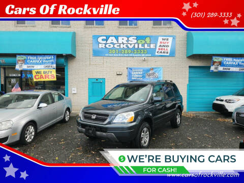 2004 Honda Pilot for sale at Cars Of Rockville in Rockville MD