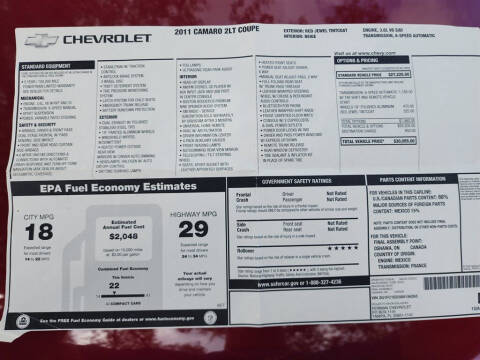 2011 Chevrolet Camaro LT