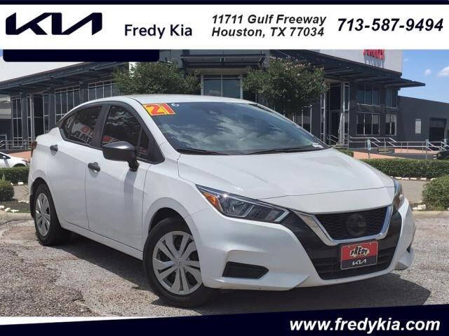 2021 Nissan Versa for sale at FREDYS CARS FOR LESS in Houston TX