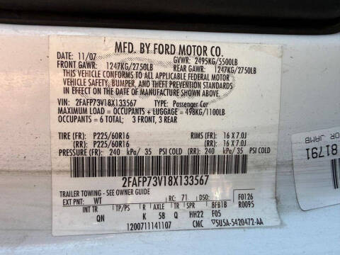 2008 Ford Crown Victoria