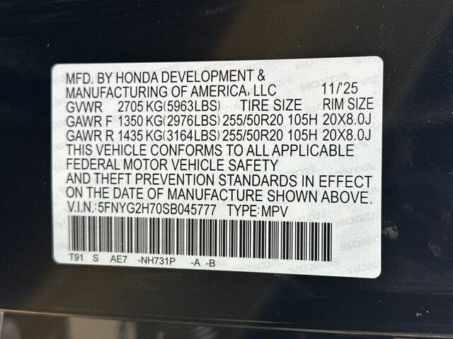 2025 Honda Pilot Touring