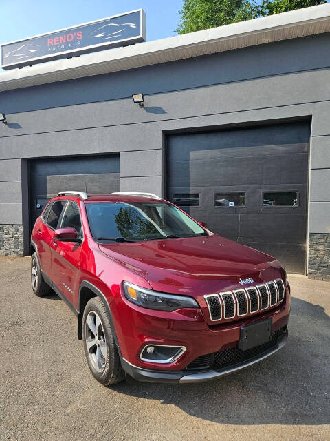 2019 Jeep Cherokee for sale at RENOS AUTO SALES LLC in Waterbury, CT