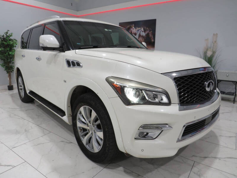 2015 Infiniti QX80 for sale at Dealer One Auto Credit in Oklahoma City OK