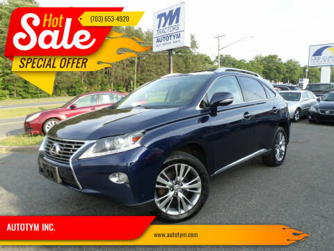 2013 Lexus RX 450h for sale at AUTOTYM INC. in Fredericksburg VA