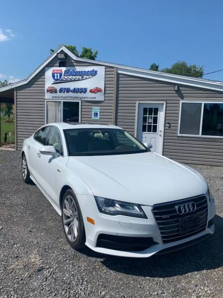 2012 Audi A7 for sale at ROUTE 11 MOTOR SPORTS in Central Square NY