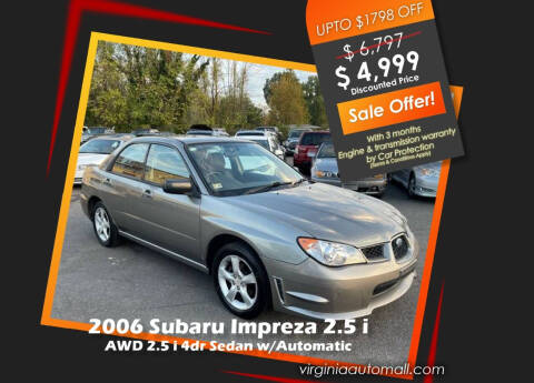 2006 Subaru Impreza for sale at Virginia Auto Mall in Woodford VA