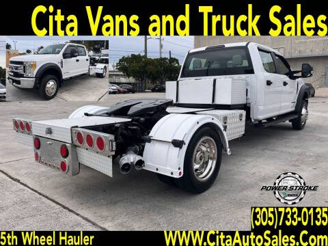 2017 FORD F-550 SD CREW CAB *DIESEL 5TH WHEEL HAULER HOT SHOT F550 for sale at Cita Auto Sales in Medley FL