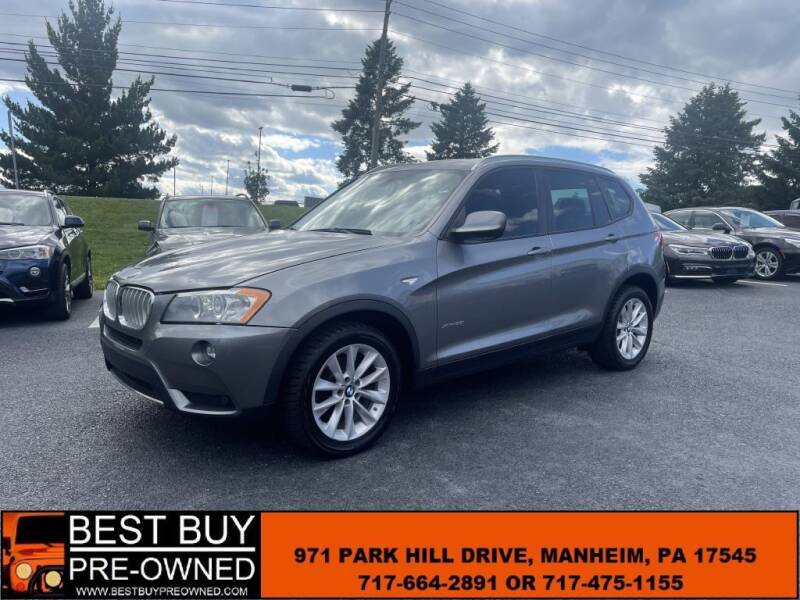 2013 BMW X3 for sale at Best Buy Pre-Owned in Manheim PA