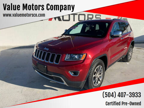 2015 Jeep Grand Cherokee for sale at Value Motors Company in Marrero LA