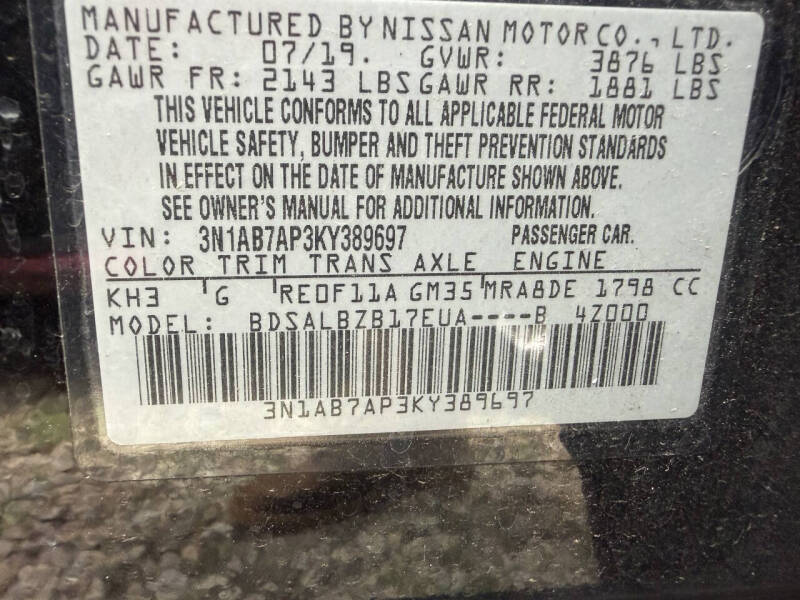 2019 Nissan Sentra S