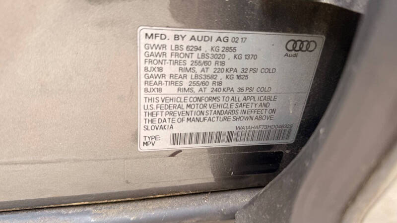 2017 Audi Q7 2.0T quattro Premium