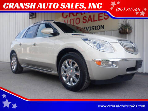 2012 Buick Enclave for sale at CRANSH AUTO SALES, INC in Arlington TX