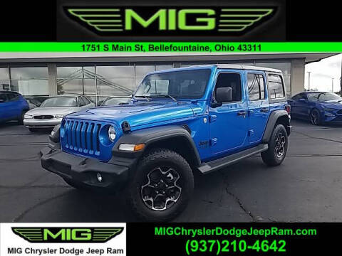 2021 Jeep Wrangler Unlimited for sale at MIG Chrysler Dodge Jeep Ram in Bellefontaine OH