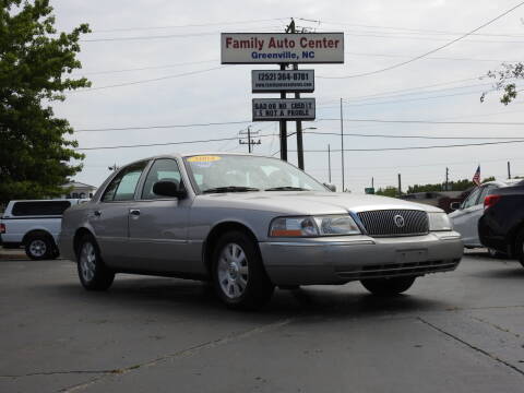 2004 Mercury Grand Marquis for sale at FAMILY AUTO CENTER in Greenville NC