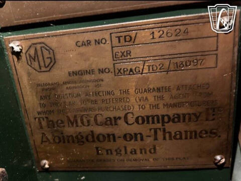 1952 MG TD
