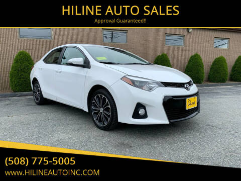 2014 Toyota Corolla for sale at HILINE AUTO SALES in Hyannis MA