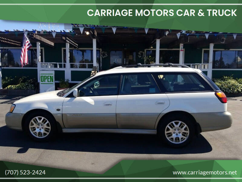 2002 Subaru Outback for sale at Carriage Motors Car & Truck in Santa Rosa CA