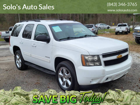 2012 Chevrolet Tahoe for sale at Solo's Auto Sales in Timmonsville SC