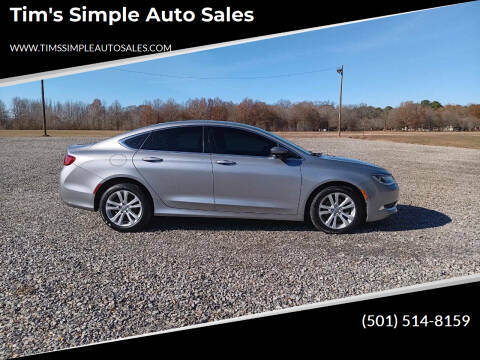 2015 Chrysler 200 for sale at Tim's Simple Auto Sales in Greenbrier AR