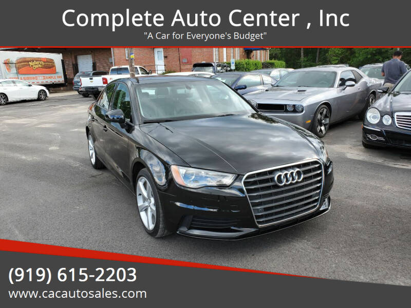 2016 Audi A3 for sale at Complete Auto Center , Inc in Raleigh NC