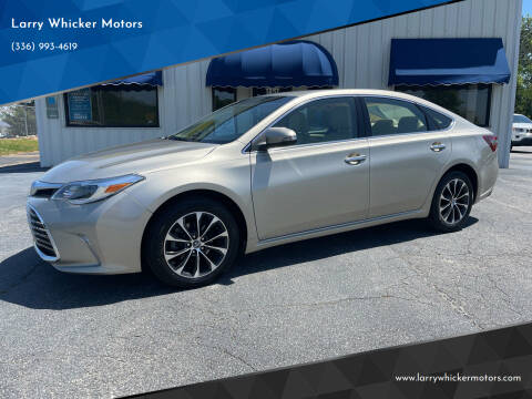 2016 Toyota Avalon for sale at Larry Whicker Motors in Kernersville NC