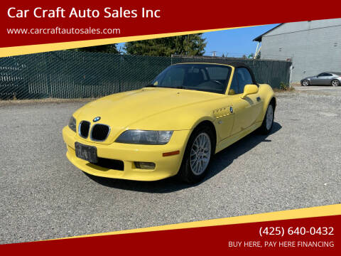 2000 BMW Z3 for sale at Car Craft Auto Sales Inc in Lynnwood WA