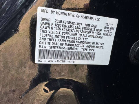 2017 Honda Pilot EX-L