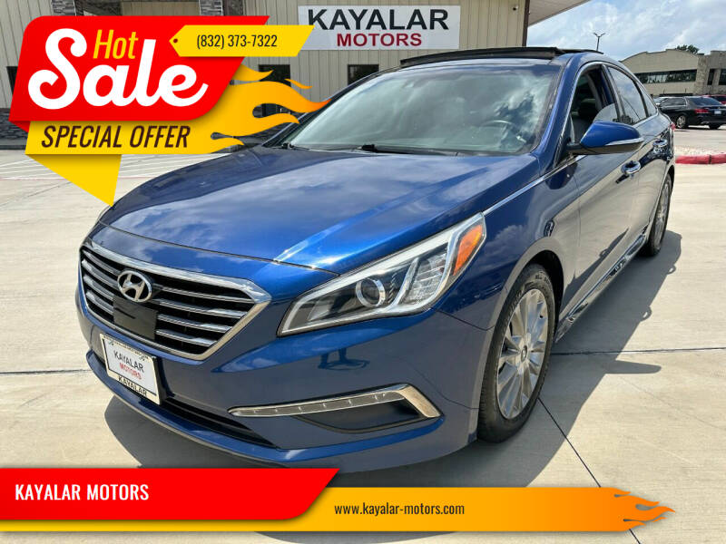 2015 Hyundai Sonata for sale at KAYALAR MOTORS SUPPORT CENTER in Houston TX