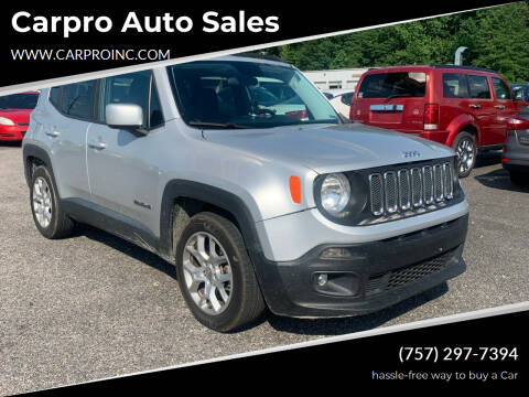2017 Jeep Renegade for sale at Carpro Auto Sales in Chesapeake VA
