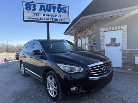 2014 Infiniti QX60 for sale at 83 Autos LLC in York PA