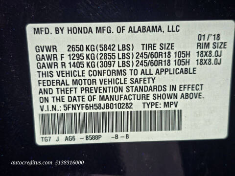 2018 Honda Pilot EX-L