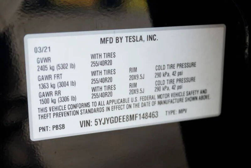 2021 Tesla Model Y Long Range