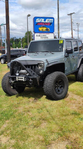 2014 Jeep Wrangler Unlimited for sale at Salem Motorsports in Salem OR