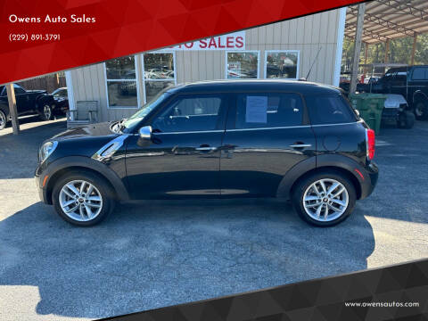 2012 MINI Cooper Countryman for sale at Owens Auto Sales in Norman Park GA