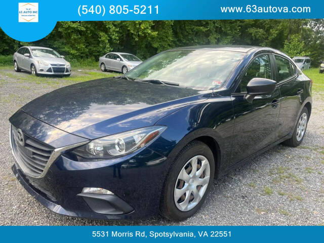 2015 Mazda Mazda3 for sale at 63 Auto Inc in Spotsylvania, VA