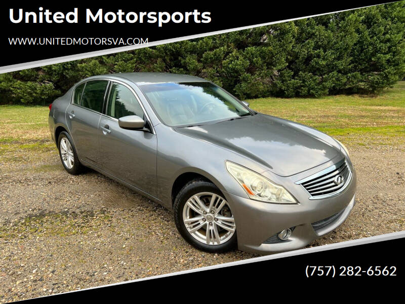 2010 Infiniti G37 Sedan for sale at United Motorsports in Virginia Beach VA