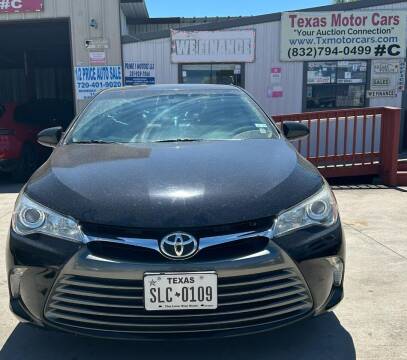 2015 Toyota Camry for sale at TEXAS MOTOR CARS in Houston TX