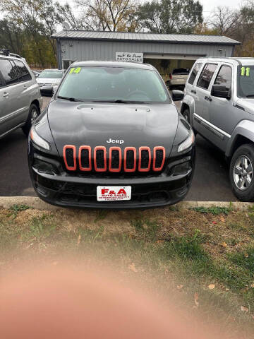 2014 Jeep Cherokee for sale at F & A Auto Sales in Sioux City IA