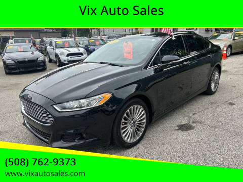 2015 Ford Fusion for sale at Vix Auto Sales in Worcester MA