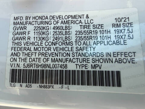 2022 Honda CR-V Hybrid Touring