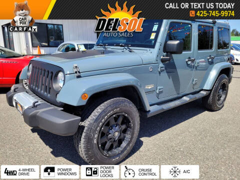 2014 Jeep Wrangler Unlimited for sale at Del Sol Auto Sales in Everett WA